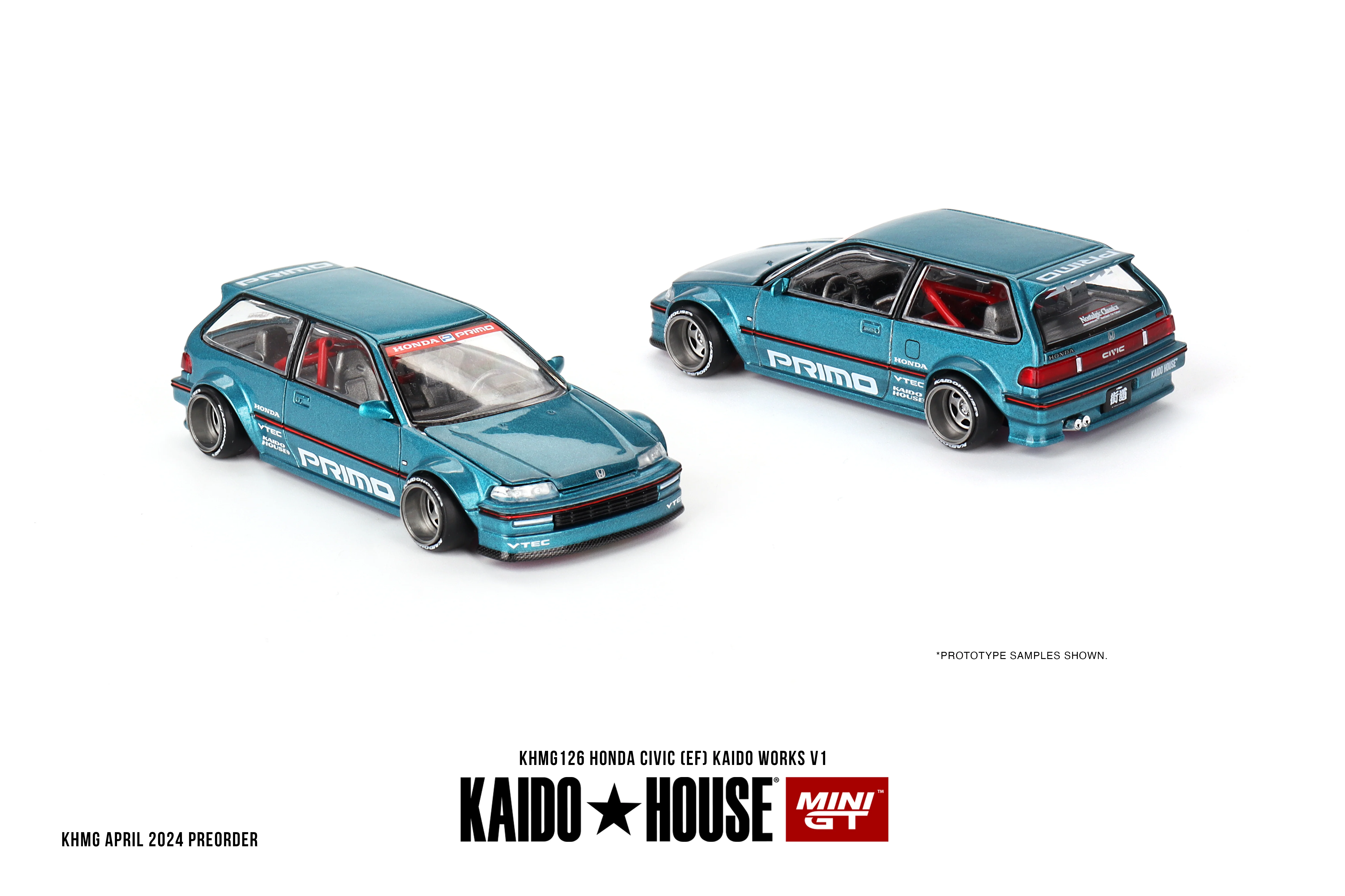 KAIDO HOUSE + MINI GT 1:64 Honda Civic (EF) Kaido Works V1