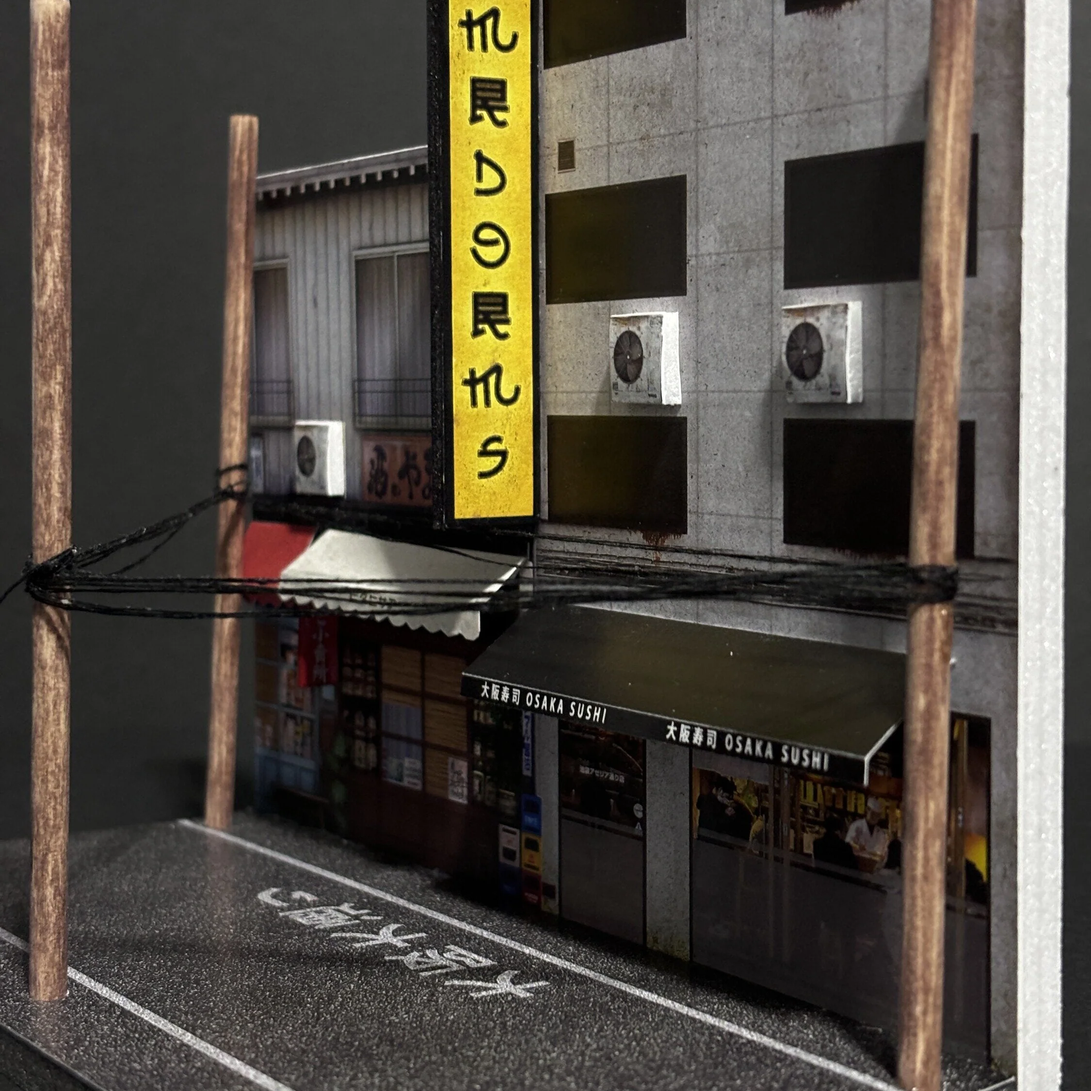 Mr Dioramas Osaka Japan V1 Street 1:64 Diorama Scene - Image 2